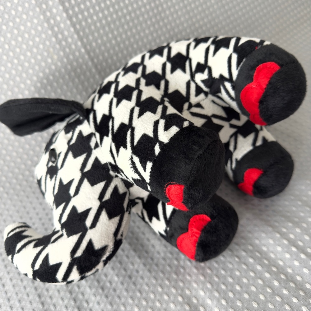 Fiesta Couture 9” Houndstooth Elephant Plush Stuffed Animal Alabama Crimson Tide - Picture 5 of 9